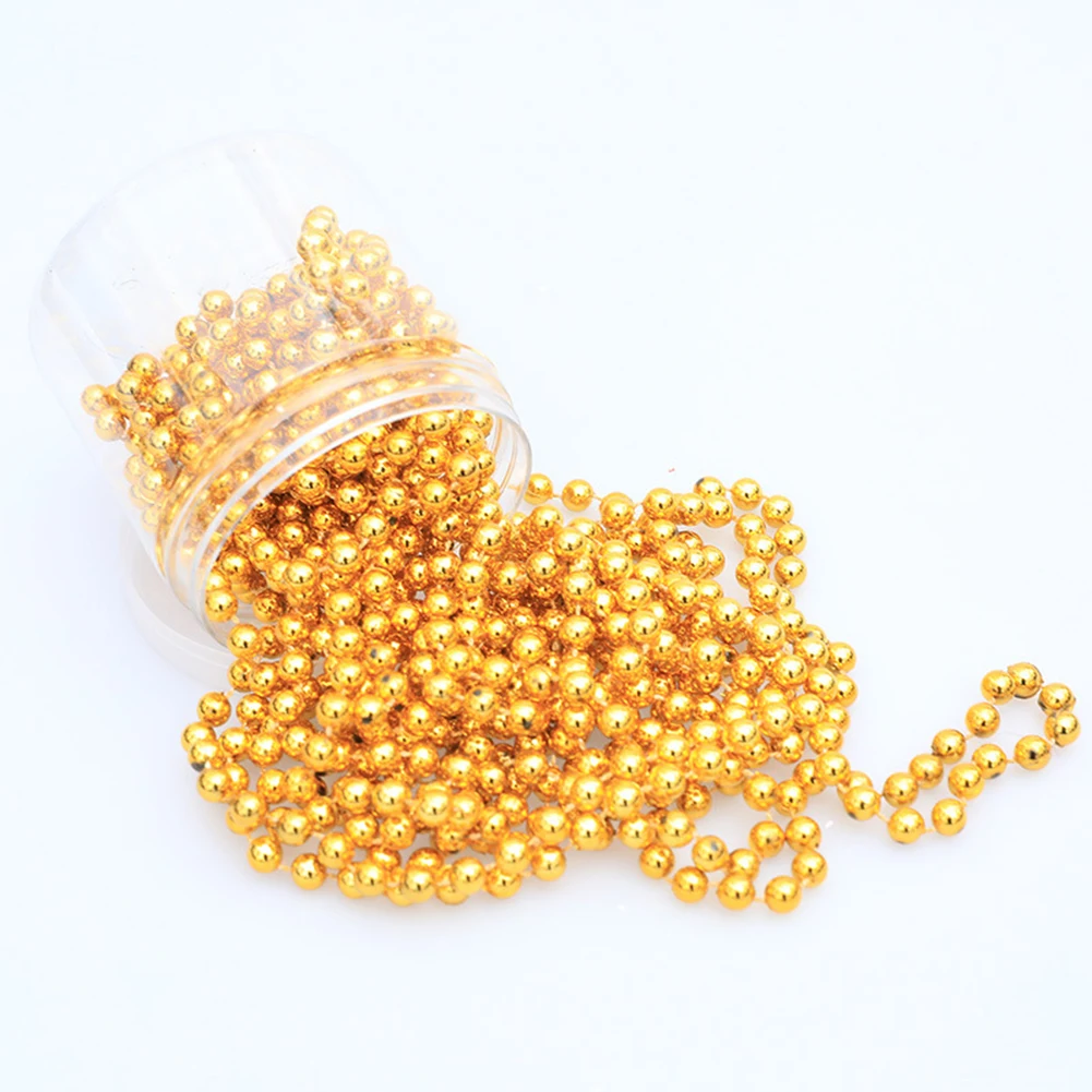 

8MMX8M Mini Beads Chain Garland Flowers Plastic Beads For Wedding Party Christmas Decoration DIY Jewelry Accessories