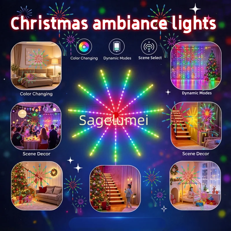 Garland Lamp360LEDs USB Powered Color Changing Fairy String Lights,for Outdoor Garden Bedroom Wedding Christmas Party Decoration
