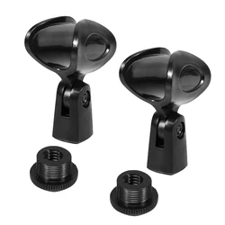 2X Universal Microphone Stand Holder Clamp Mic Microphone Clips For Mic Stand
