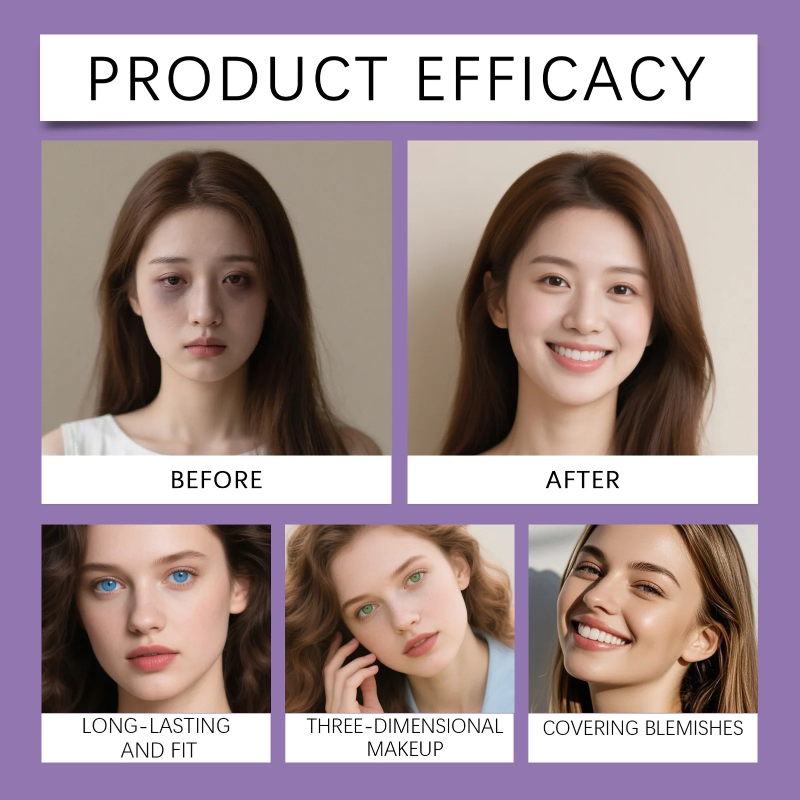 Base ligera SPF46, cobertura de proteccin solar, maquillaje Natural desnudo, base de maquillaje que difumina los poros, ilumina la piel, maquillaje diario