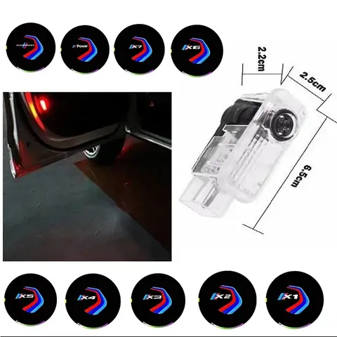 레이저 램프 환영 빛 BMW X1 X2 X3 X4 X5 X6 X7 E71 E72 F16 F86 E53 E70 F15 F85 E83 Led 자동차 도어 조명 액세서리