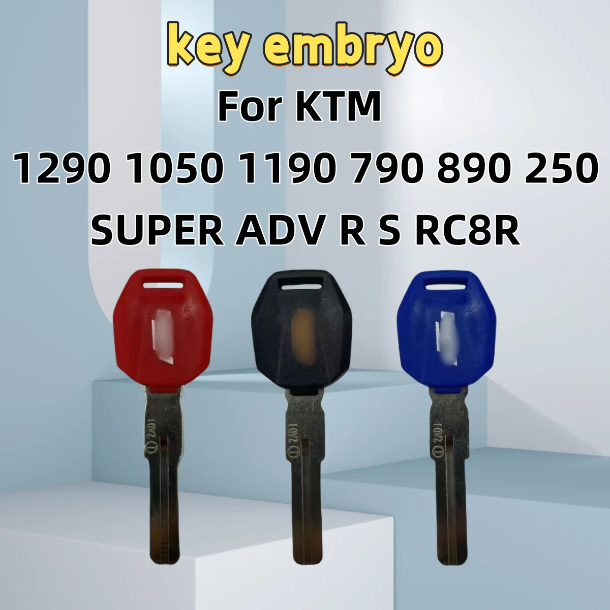 

30PCBlank Key Motorcycle Replace Uncut Keys can be placed anti-theft chip For KTM 1290 1050 1190 SUPER ADV R S RC8R 790 890 250