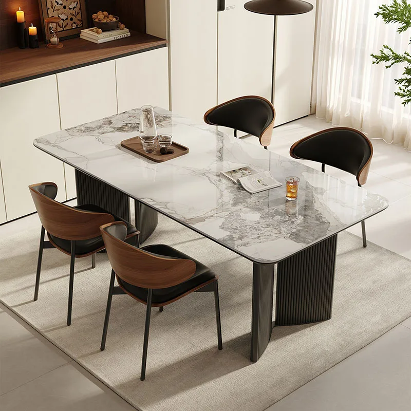 Mobile Kitchen Dining Table Study Gaming Children Luxury Restaurant Modern Designer Dining Table Mesas De Jantar Home Furniture