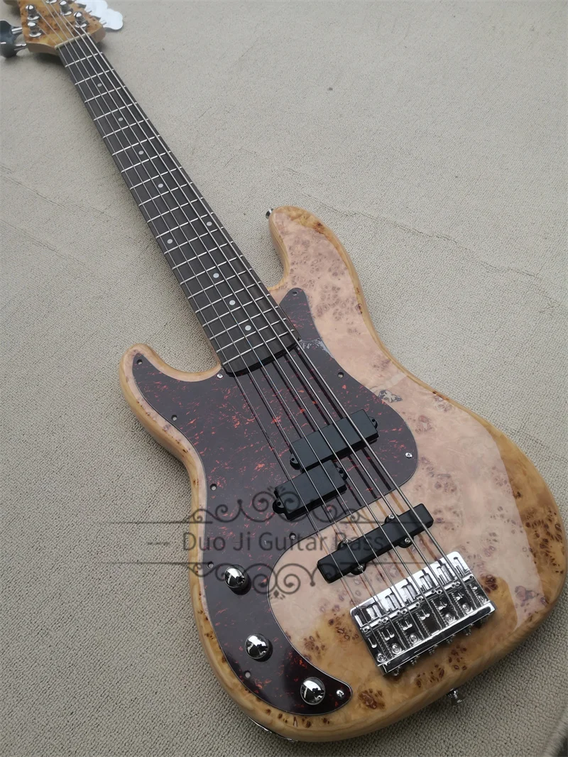 6 Strings Left Hand Bass Guitar Pre Bass Basswood Body Rosewood Fingerboard Maple Neck Fixed Bridge