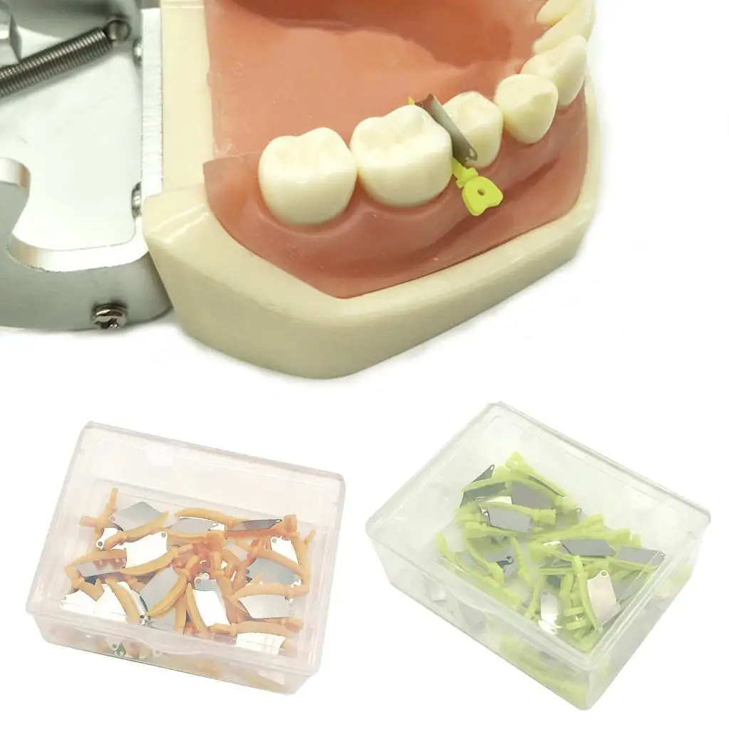 

40pcs/box Wedges Knife Plastic Interproximal Protection Steel Matrix