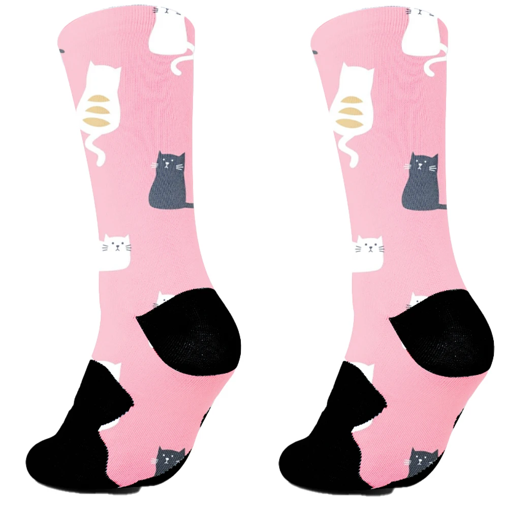 Neue lustige Socken Frauen Männer Mode Druck Crew Socken niedlichen Fußball Basketball Laufen Sport Socken Paar Radfahren Socken