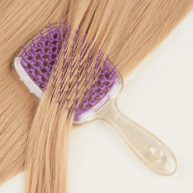 1 PCS Fluffy Air Cushion Scalp Massage Hair Brush Wide Teeth Hollow Combs Salon Women Styling Tool Hairdressing Supply