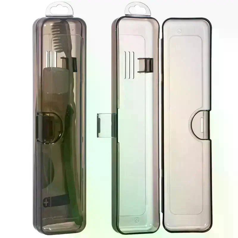 Box Transparent Organizer Case Travel Portable Toothbrush Holder Plastic Toothpaste Box Storage Container Toothbrush