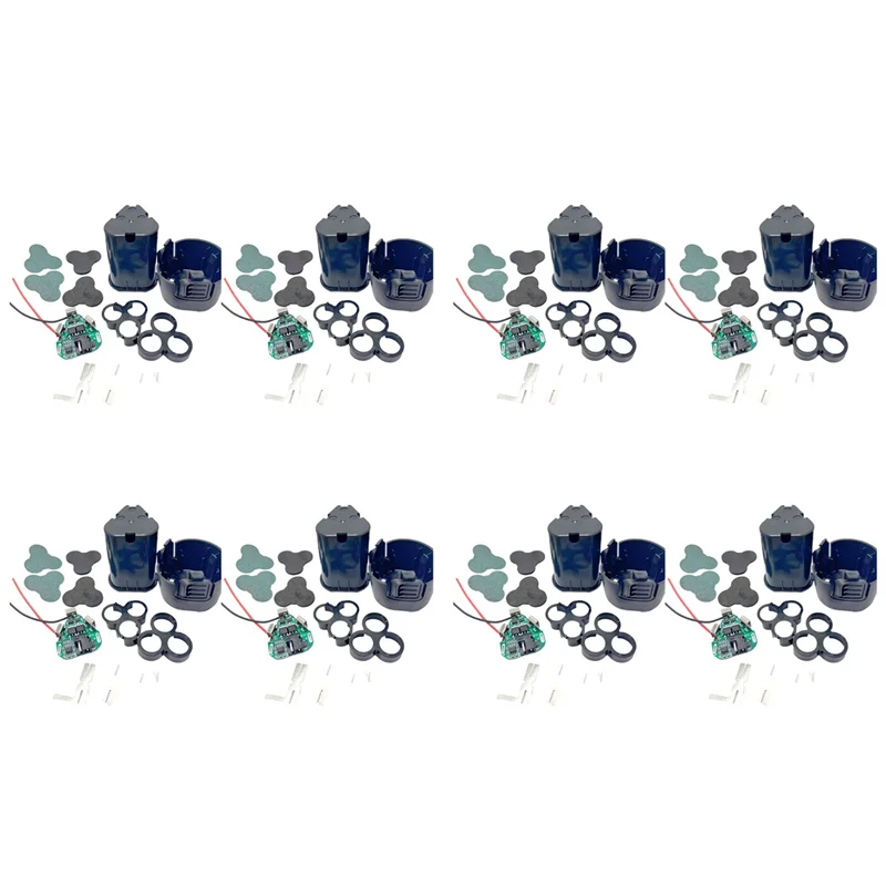 A02F-8Set 12 V DC Elektrowerkzeug Handbohrmaschine Power Li-Batterie Schutzplatine BMS 18650 Lithium Box Circuit Pack Shell