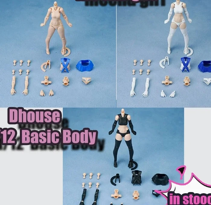 En Stock Dhouse 1/12 Gundam Girl - Kit de Accesorios para Figura de Acción, Tres Colores, Compatible con Juguetes Mecha Girl, Regalo