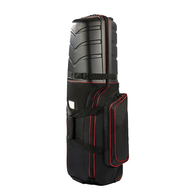 Waterproof Nylon Hard Shell Golf Bag with Wheels ABS for Durability for Travel Aviation Shipping