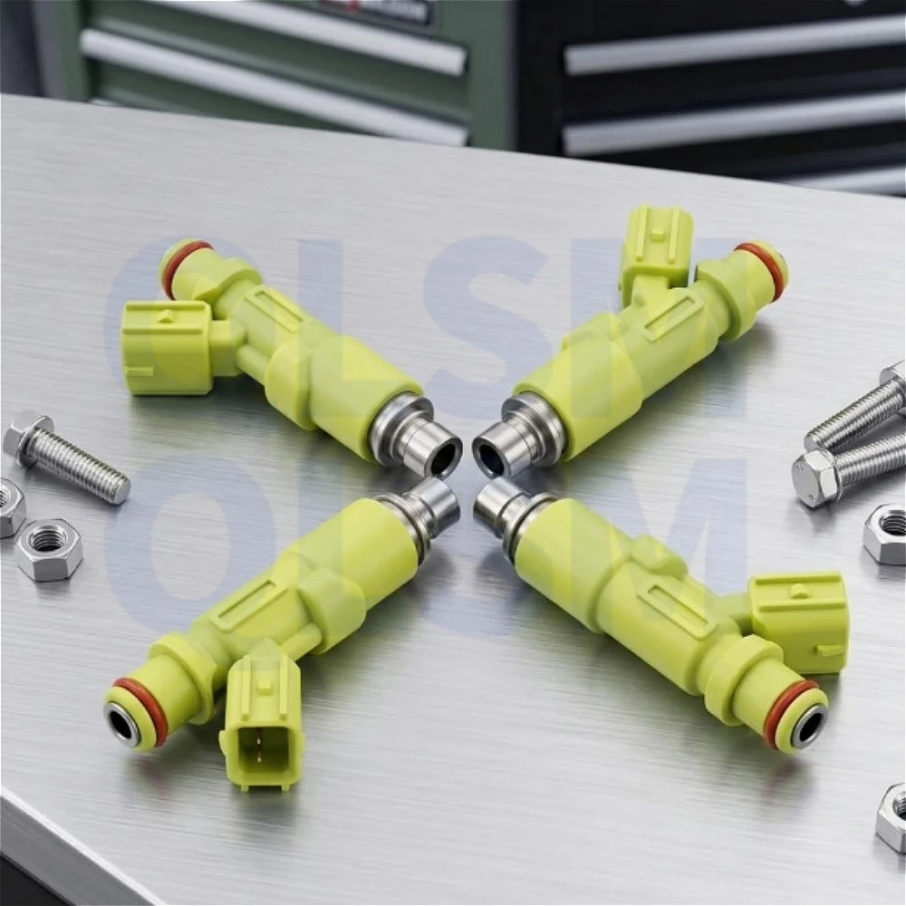 4Pcs 23250-13030 23209-13030 Auto Fuel Injectors Set Replacement For Toyota 7K-E Engine KR42 KF60 KF72 KF80 KF82 Parts