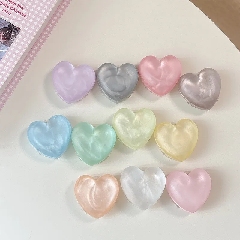 

Матовый складной держатель-кольцо Crystal Heart Griptok для iPhone 16/17 с подставкой и карманом