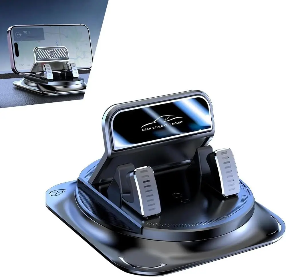 Universelle Armaturenbrett-Handyhalterung, Rutschfester Silikon-Telefonhalter mit Flexibler 360°-Bewegung ° Rotation für sichere Head-Up-Navigation – Detail 2