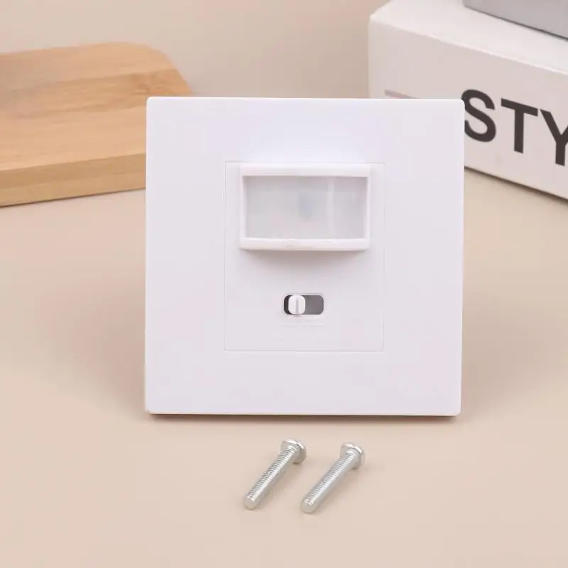 

110~240V Wall Mounted Pir Infrared Motion Sensor Switch For LED Light Lamp Load 7-10M Distance Infrared PIR Motion Sensor Switch