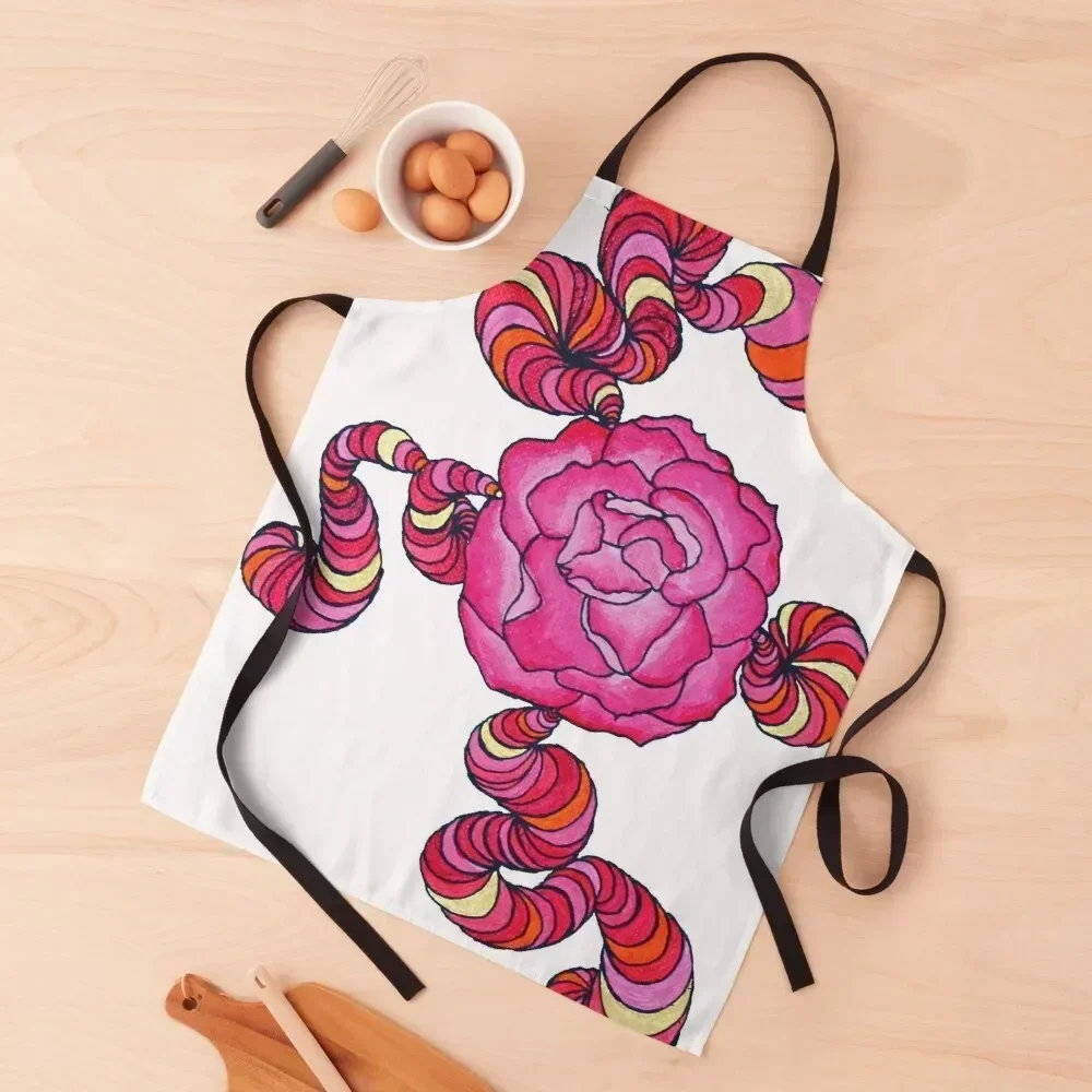 

Peony swirl Apron Kitchen Man Kitchen on the wall Men's Kitchen Goods For Home And Apron