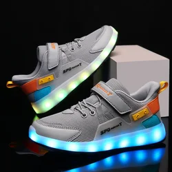 Children’s Ghost Walk USB Charging Skates Designer Shoes for Kids Boys Girls LED Sneakers Boots Glowing Flashing Sneakers Shoes