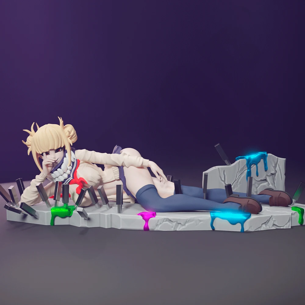 

1/24 Beautiful Girl Lying Down Resin Figurine Toy Unpainted GK Doll Unassembled 3D Print Assembly Miniature Reduction Statue Toy