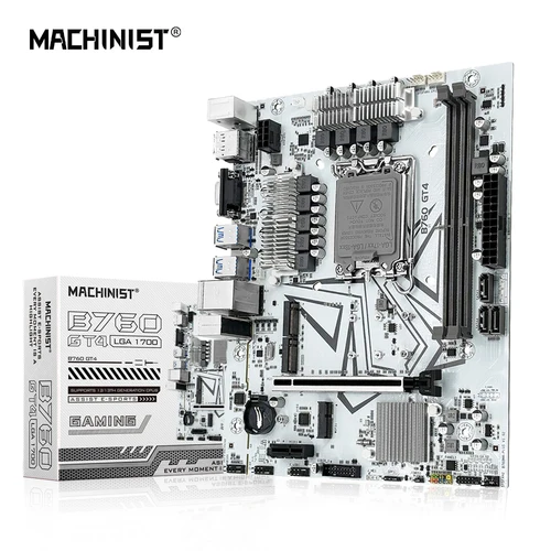 MACHINIST B760 GT4 DDR4 placa base LGA 1700 compatible con Intel Core I3/i5/i7/i9 12th 13th procesador CPU memoria de doble canal