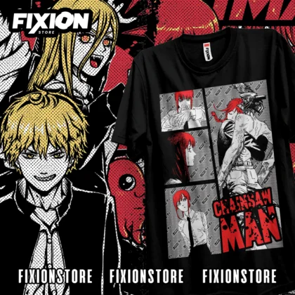 

ChainsawMan – Makima Power Himeno Kobeni T-Shirt cotton shirt
