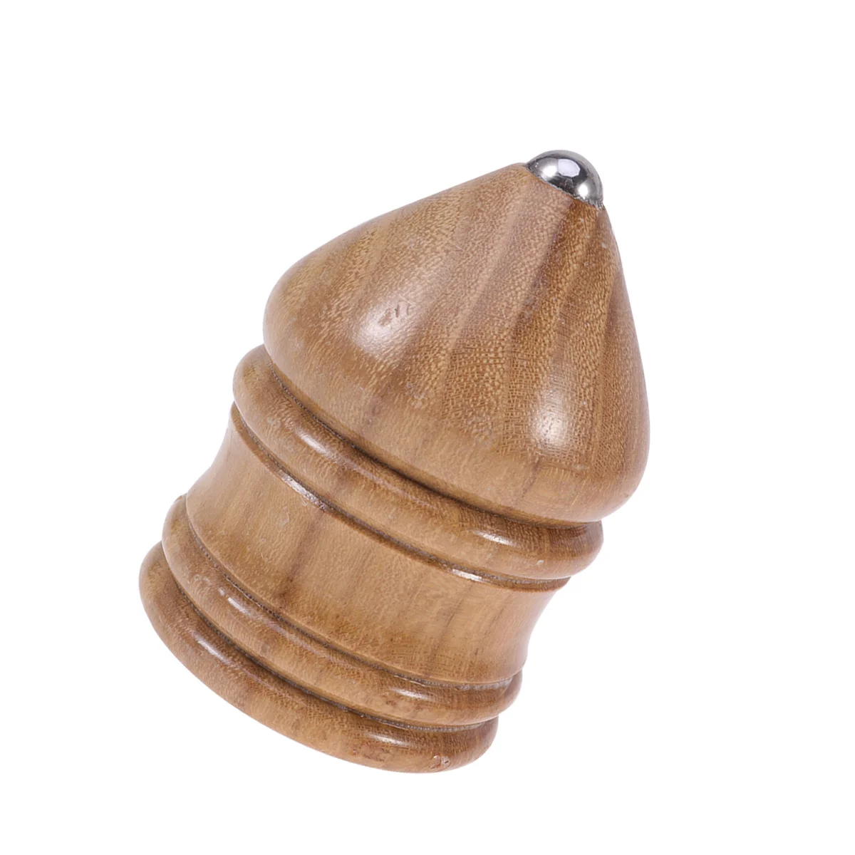 

Elm Wood 6Cm Brown Wooden Top for Kids Hand-Eye Coordination Development Spinning Game Skill-Building Vintage Fun Activity Gyro