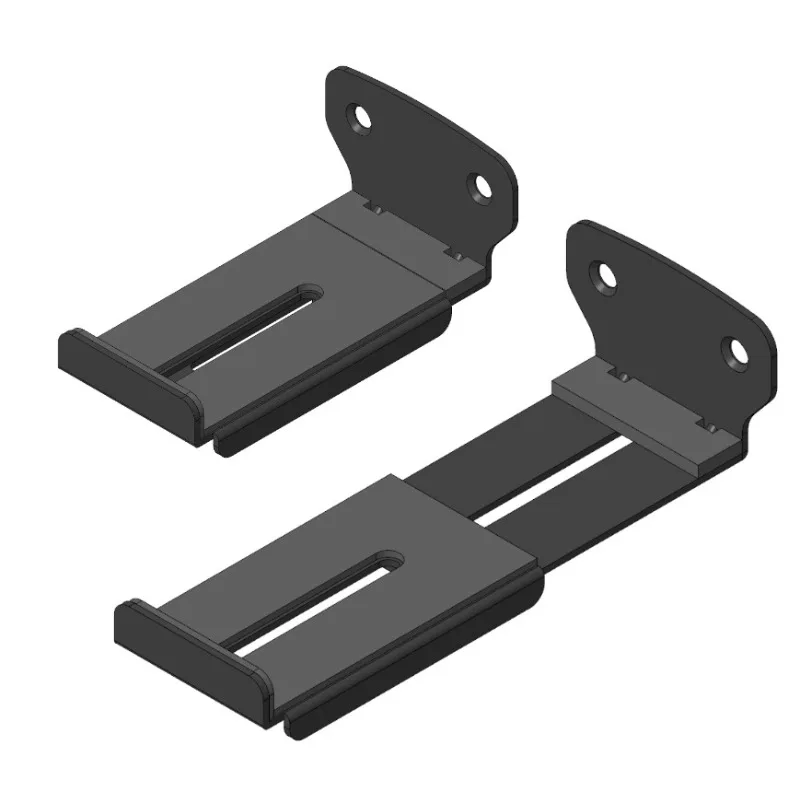 Adjustable Sliding Soundbar Wall Mount Bracket Metal Wall Hanging Rack for Home Theater Long Bar Audio Speaker Mount Accessories