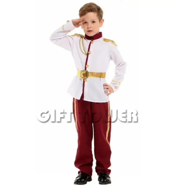 Costumes de Cosplay Prince du Moyen Âge pour Enfants, Charmant, Noble, Royal, Carnaval, ixd'Halloween, Beau, Garçon