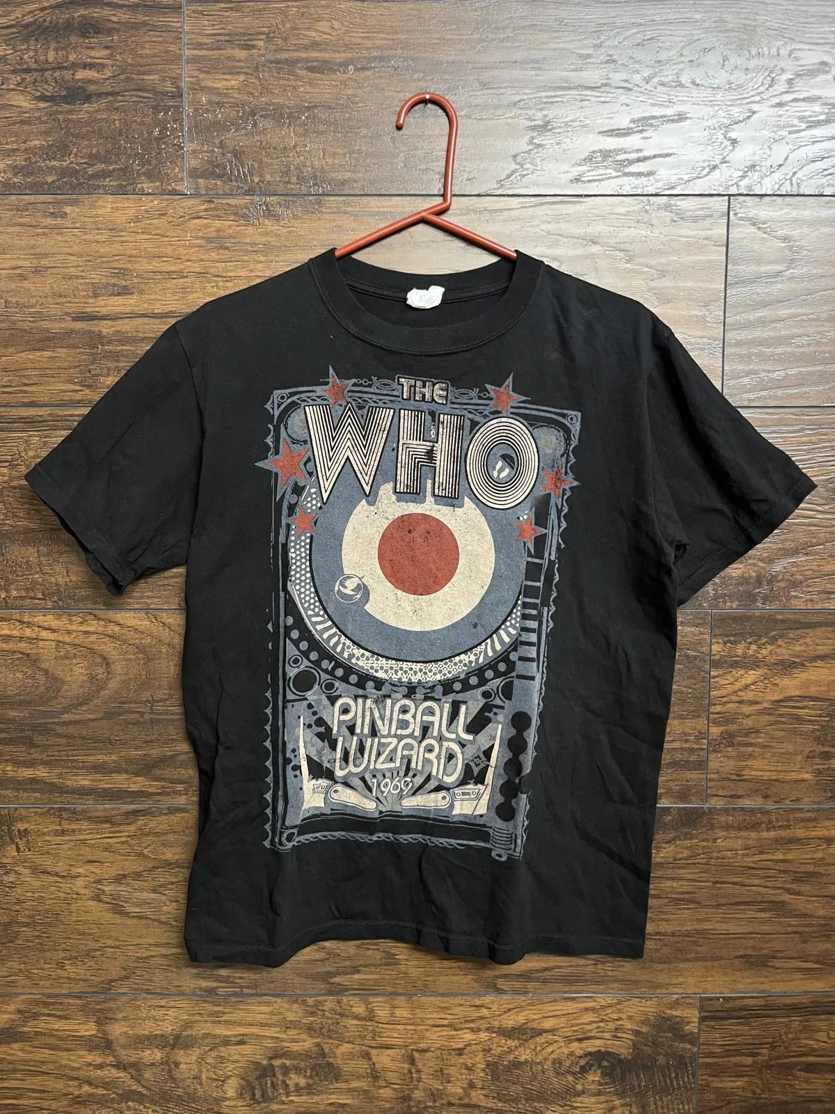 The Who Pinball Wizard Adult M Black T Shirt