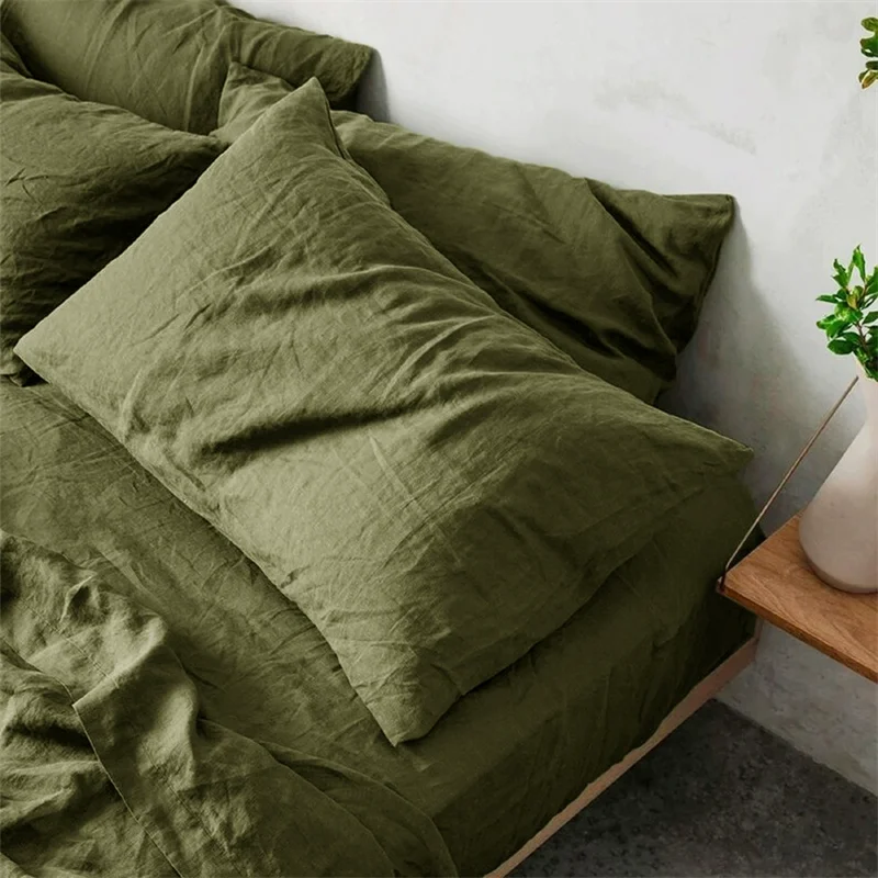 French Stone Wash Linen Throw Pillow Case Euro Sham for Bed,Custom Size Envelope Cushion Cover Decoration Pillowcase