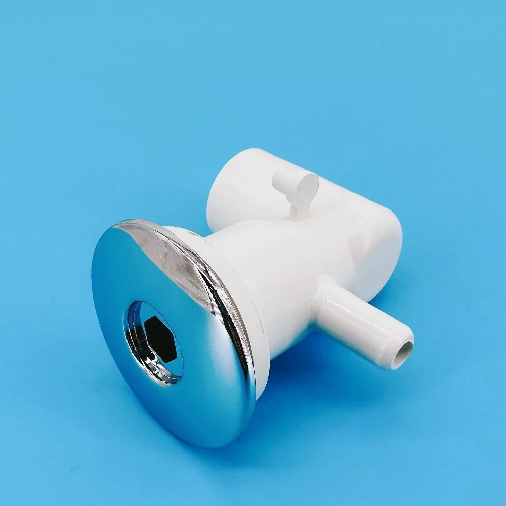 20mm Inner Water Hole Water Jet Nozzle 50mm Chromed Cover 11.5mm Air Jet Bubble Nozzle PVC Base Massage Bathtub Jet Nozzle