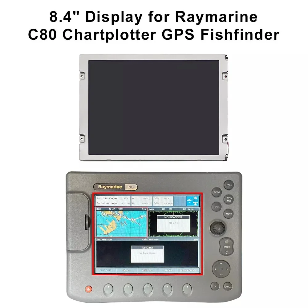 Display Da 8,4" Per La Riparazione Del Fishfinder Gps Chartplotter Raymarine C80