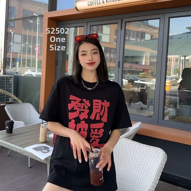 

Женская футболка Good Lu Fortune Love Brand ort Sve, повседневная хлопковая 00% летняя коллекция, модный женский топ