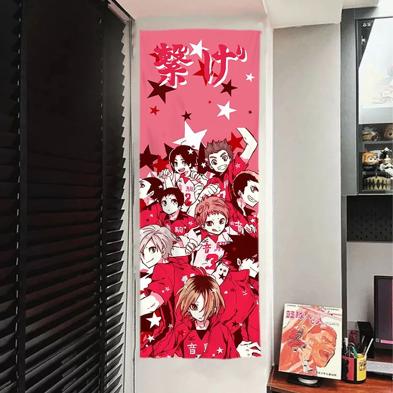 Anime Haikyuu!! Shoyo Hinata Cosplay Achtergrond Decoratieve Doek Playbill Levensgrote Posters Xmas Cadeau Textiel Wandbekleding