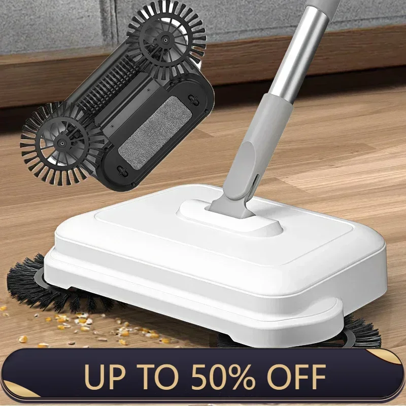 Sweeper Magic Broom Dustpan Set Hand Push Cleaning Machine Floor Vacuum Cleaner Household Lazy All-in-one Sweeping Tools