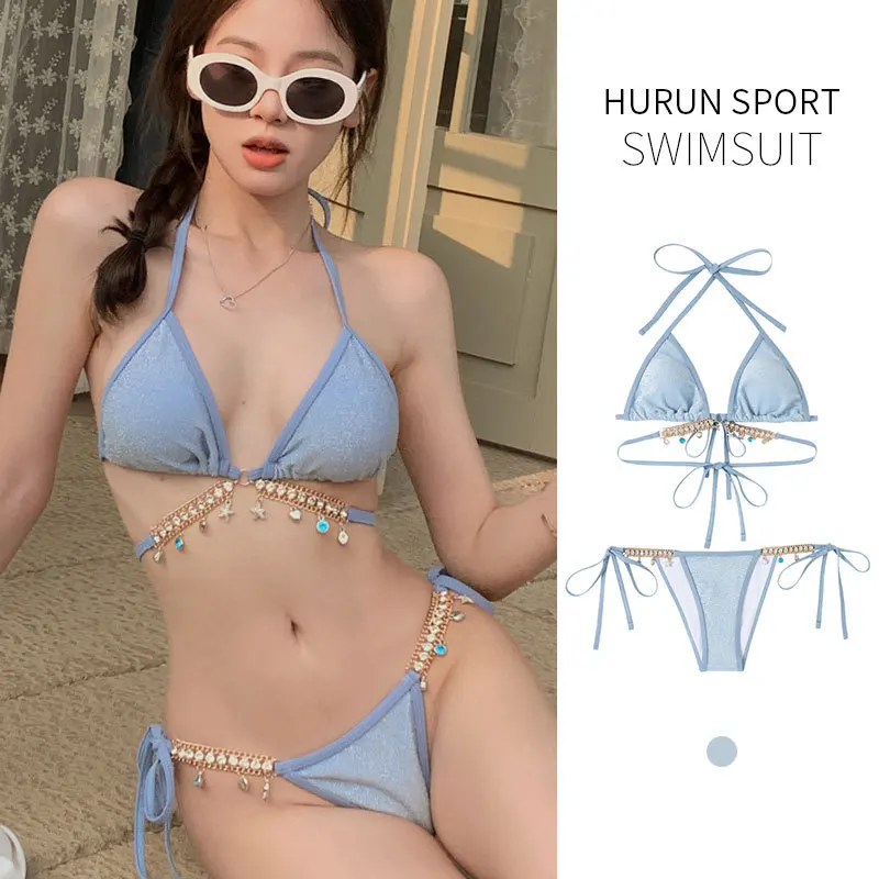 Swimwear Women's High Waist Bikini Sets Swimsuit for Women Sexy V-neck Tank Two Pieces Swimwear 2023 Beach Bathing Suit