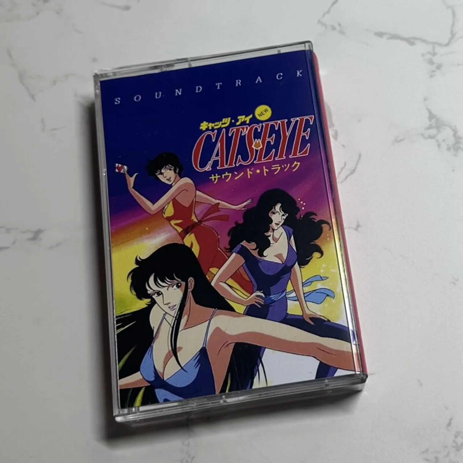

CAT'S EYE Anime Soundtrack 80s City Pop J-Pop Audio Cassette Tape Retro Analog Sound Collectible for Fans Home Art Decor