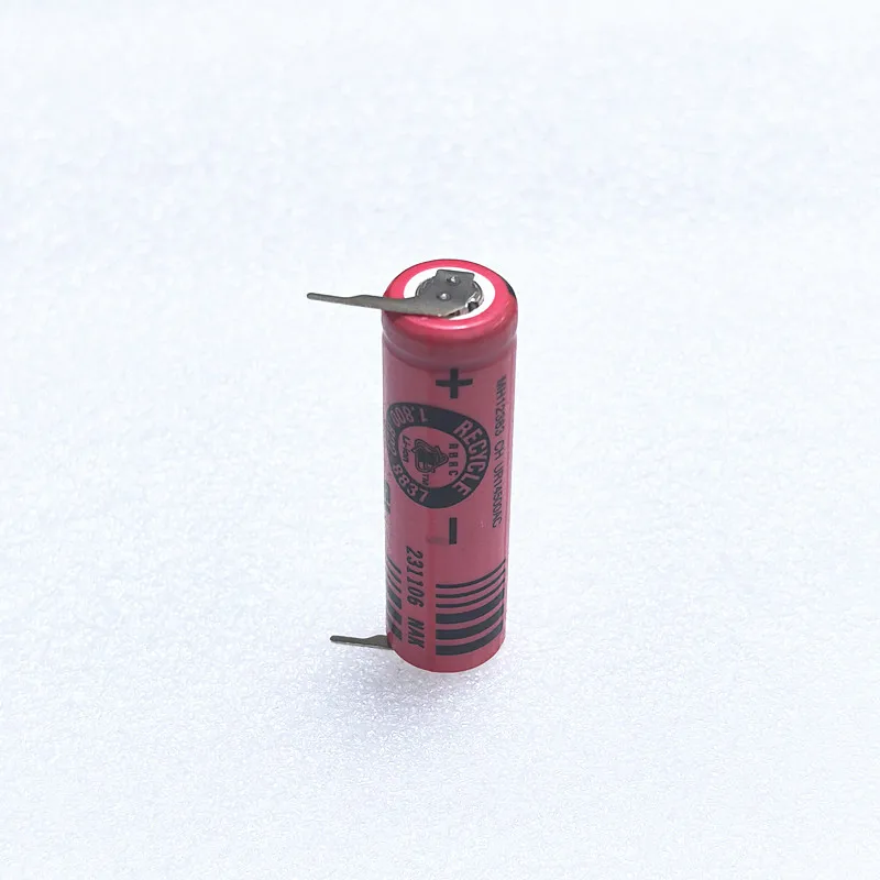 Suitable for sanyo ur14500ac3.7v 740mah14500 flat head rechargeable lithium battery with nickel sheet