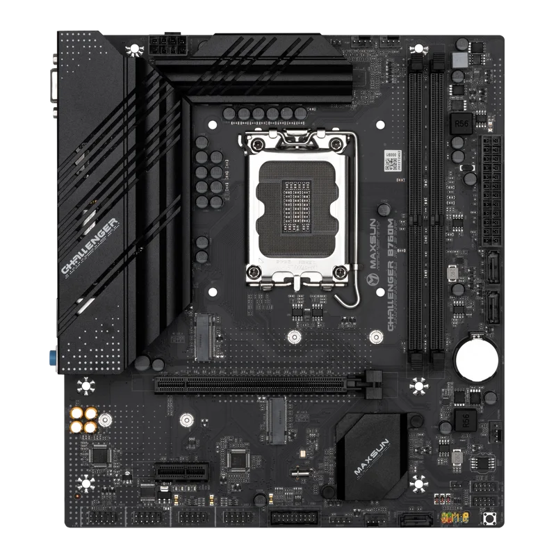 Maxsun-B760M D4 Motherboard, LGA 1700 Suporte, Intel Core i3, i5, i7, i9, Dual Channel, Memória DDR4, Desktop Gaming