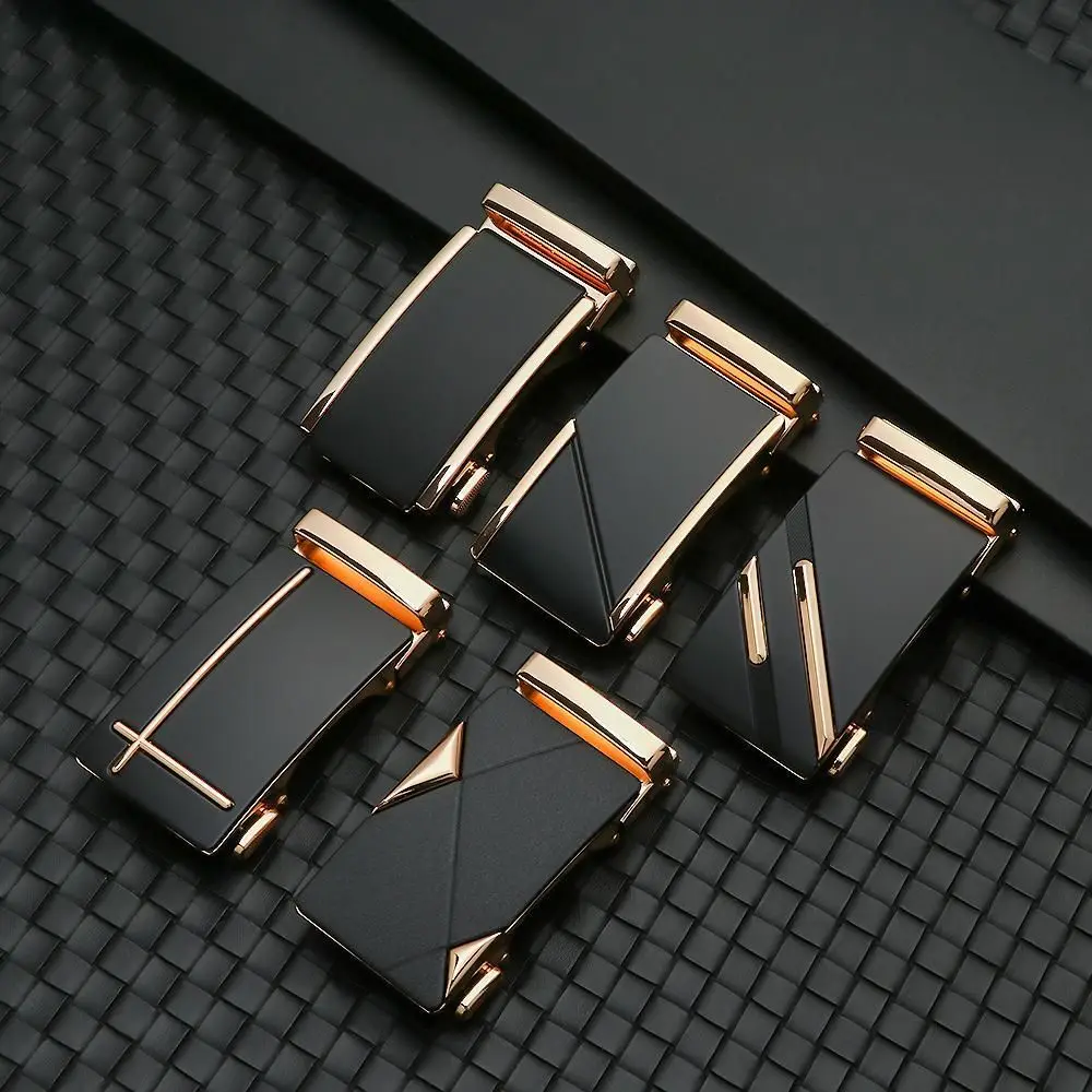 Belt Head Belt Buckle Men's Leisure Belt Head Business Accessories Automatic Buckle Suit for width 35mm Slide Belt Strap Buckle