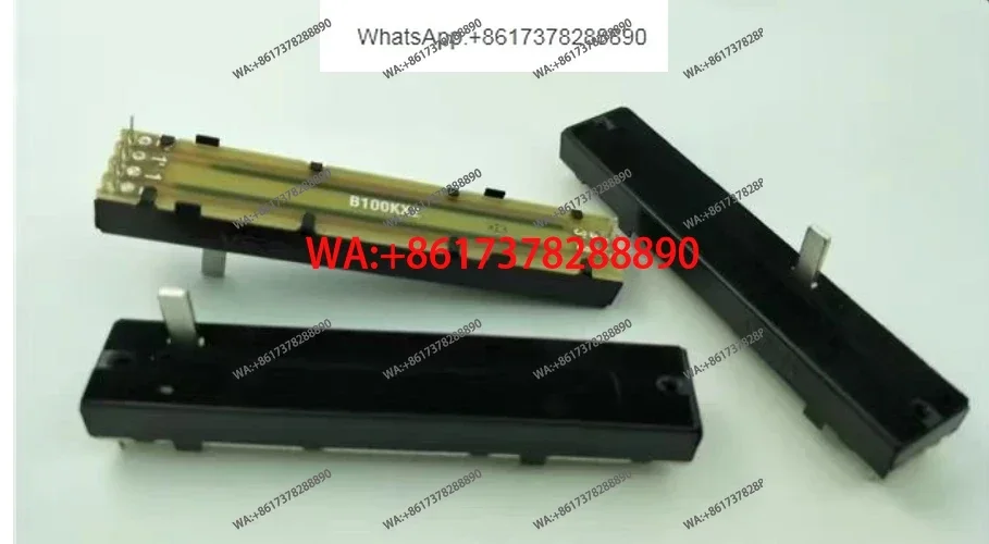 

5 шт. [ВК] 7,2 см 72 мм двойной ползунковый потенциометр B100K B100K*2, ручка для микшера Behringer, переключатель 15 мм