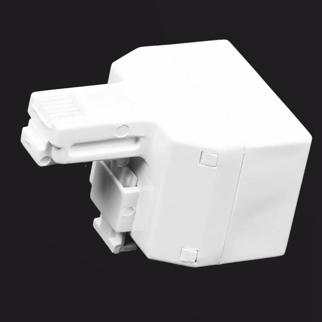 2-Way 6P4C RJ11 Modular Phone Telephone Wall Adapter and Splitter for Landline Telephone