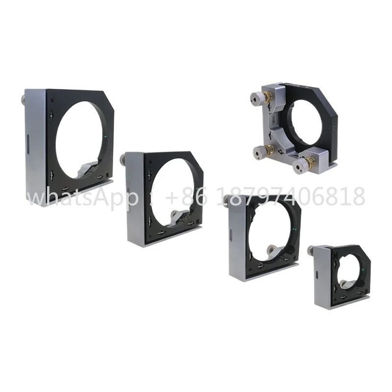 Semi-enclosed optical adjustment bracket, suitable for 2-inch to 8-inch optical components, ±4° angle adjustment.