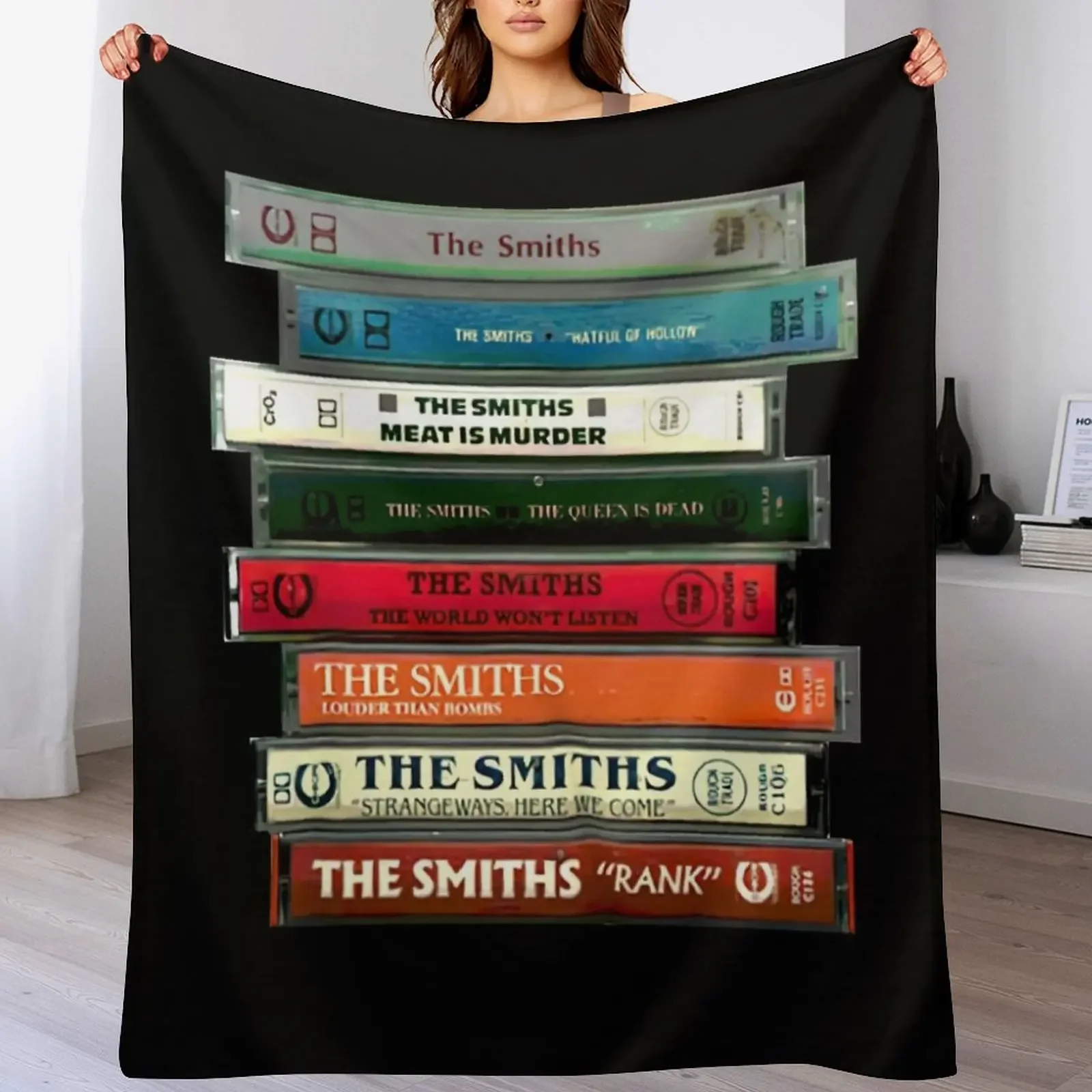 The Smiths Cassettes Throw Blanket Versatile Cozy Throw Blanket for All Occasions