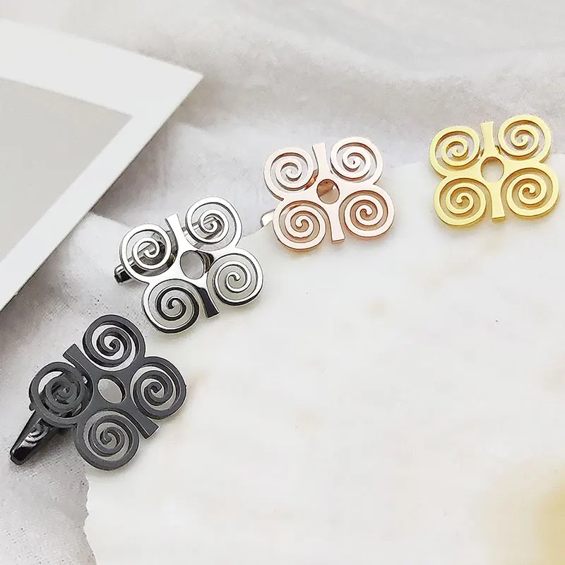 Personalise African Symbol Cufflinks for Men Gold Color & Stainless Steel Material Adinkra Gye Nyame Ethnic Jewelry Gifts