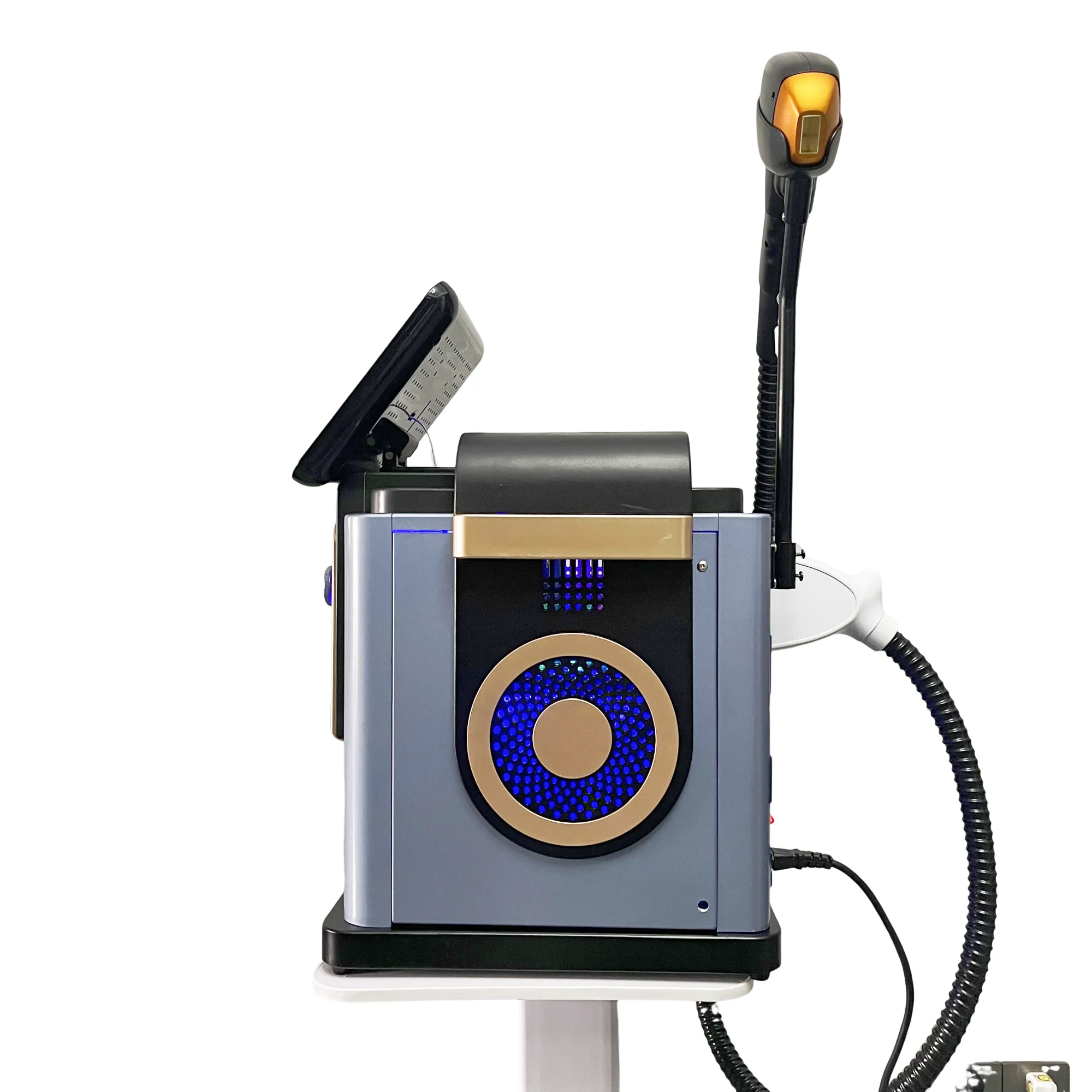 Новое обновление, 10 бар, мощный диодный лазер, безболезненная машина для удаления волос, система охлаждения постоянного ледяного покрытия, 4 волны, большая акция