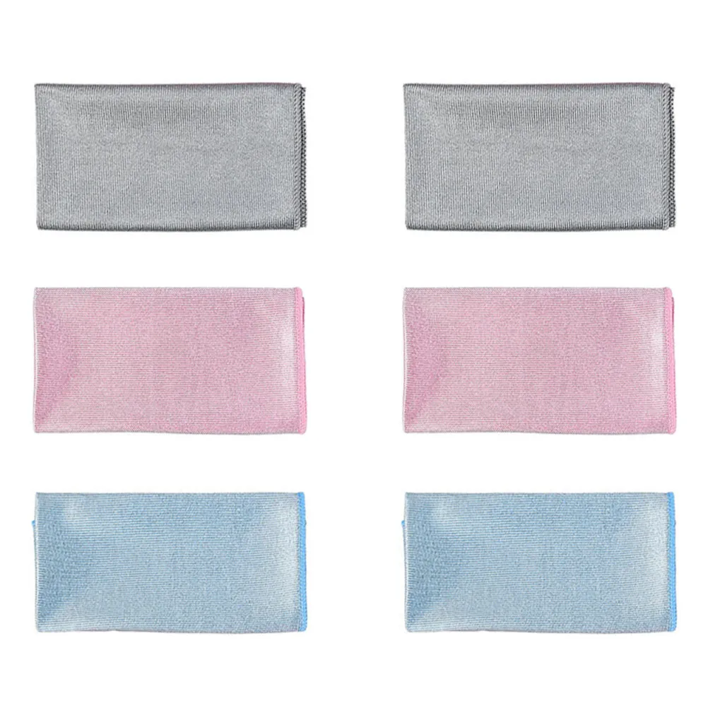 6Pcs Extra Soft Microfiber Cleaning Cloths Non Scratch Deep Clean for Kitchenware Glassware Appliances Home Office Cleaning