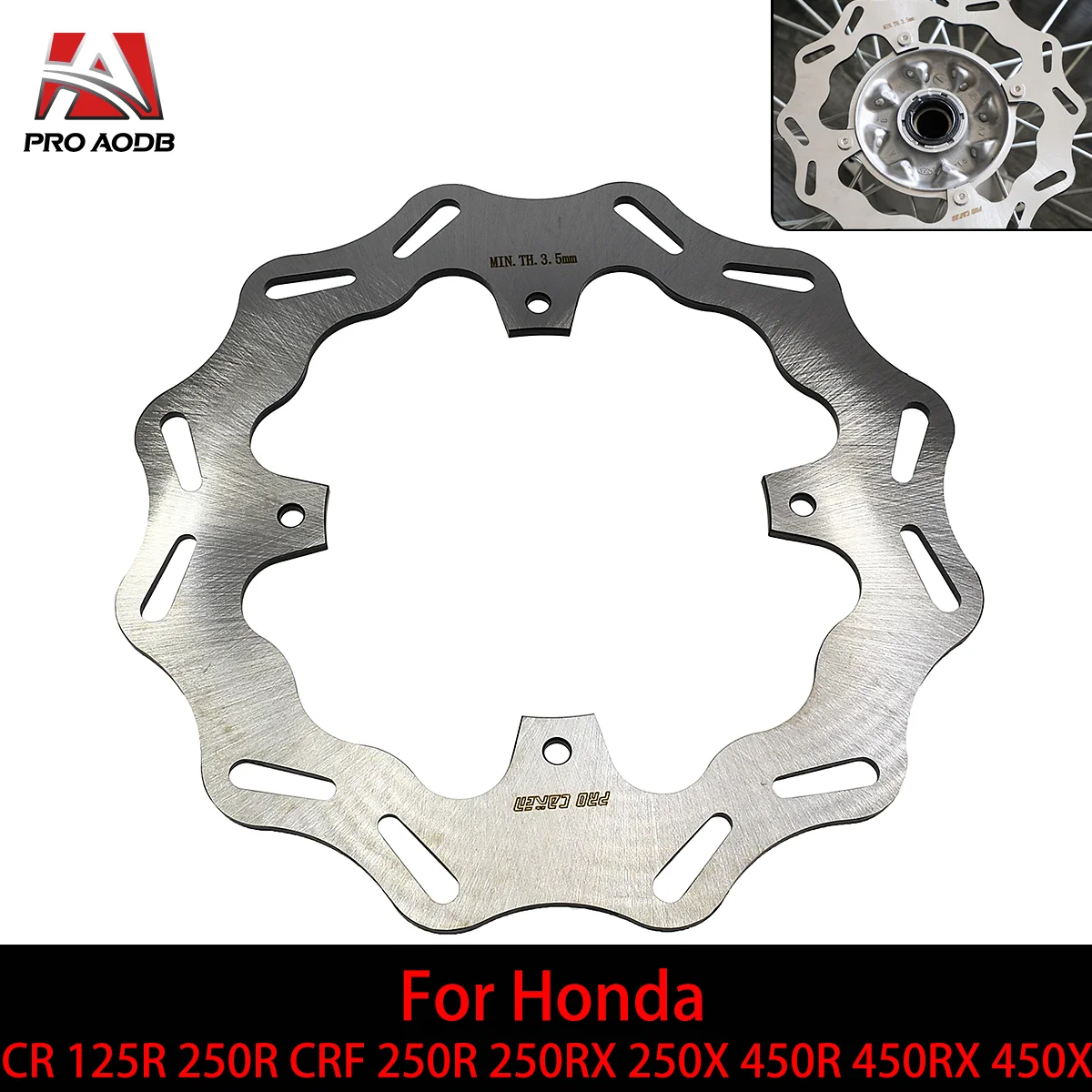 

Motorcycle 240mm Rear Brake Disc Rotor For Honda CR 125R 250R CRF 250R 250RX 250X 450R 450RX 450X Etc Dirt Bike Motocross Parts