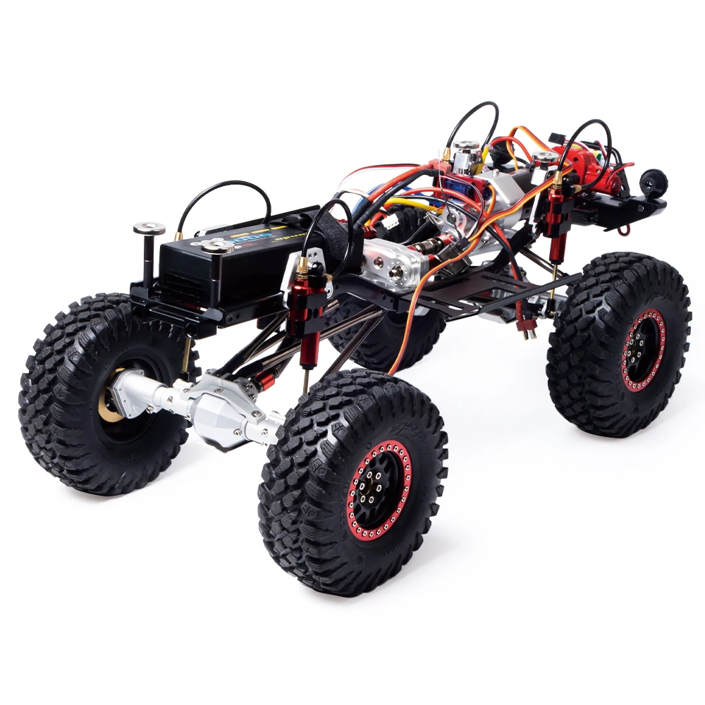 313mm Wheelbase Metal Chassis Frame Kit with Prefixal 2-Speed Transmission for 1/10 RC Crawler Car Axial SCX10 Upgrade Parts