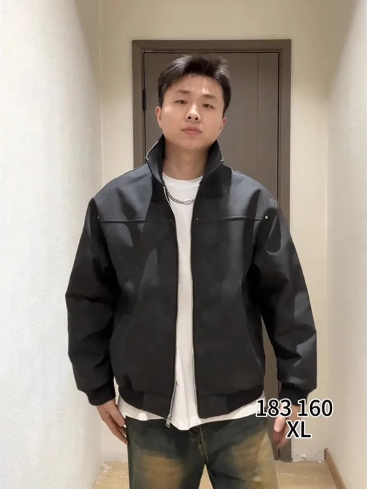 

Кожаный джинт в американском стиле ретро, мужская весенне-осенняя мотоциклетная одежда Cleanfit Flight ort Sle, одежда из полиэстера с подставкой