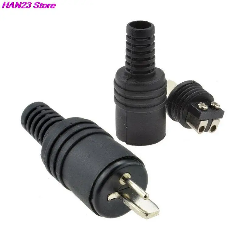 High Quality 2pcs/lot 2Pin Din Socket Speaker And HiFi Connector Screw Terminals Audio Lamp Power Signal Plug